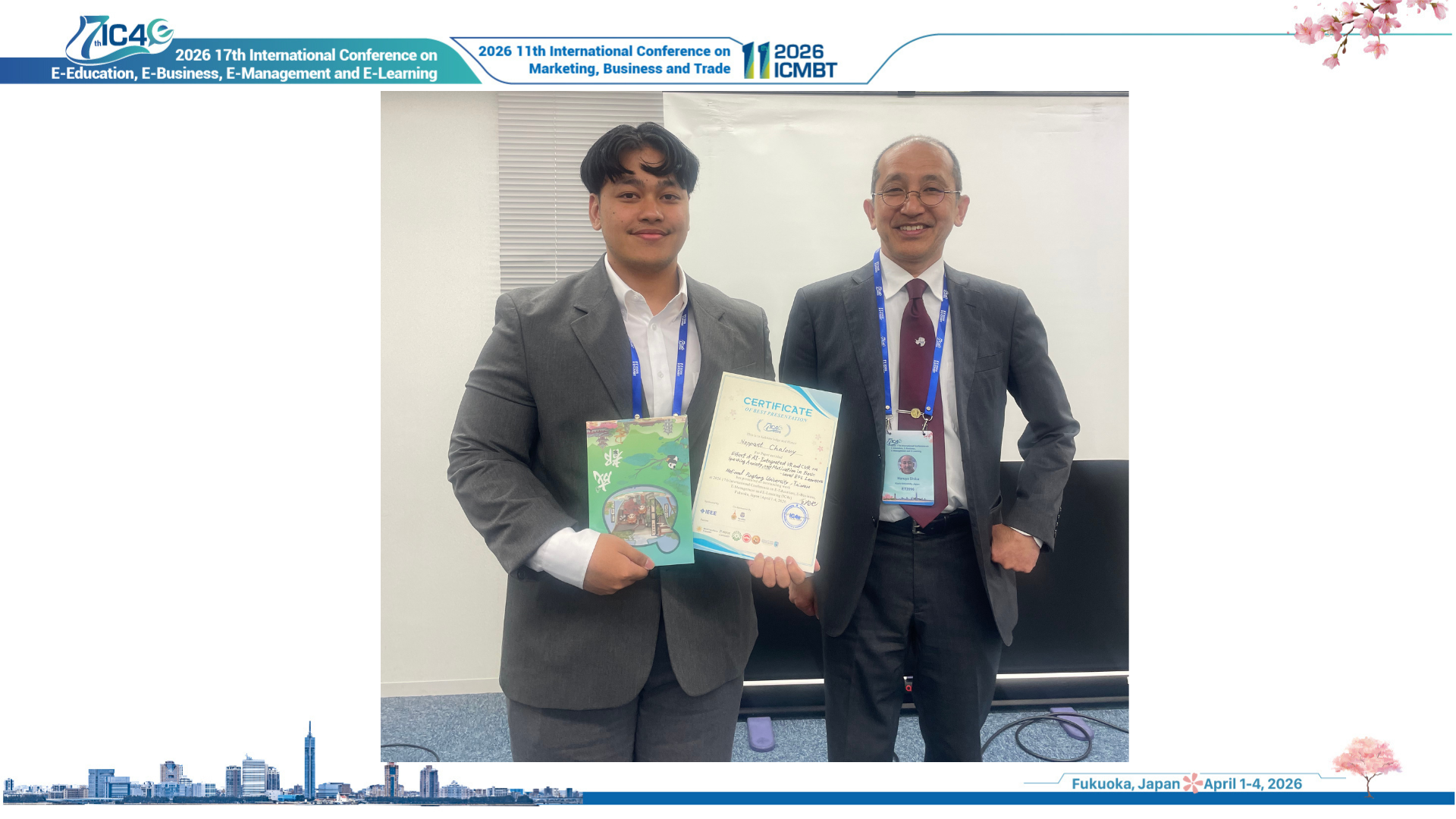 Best Presentation Award Winner - Onsite Session 14